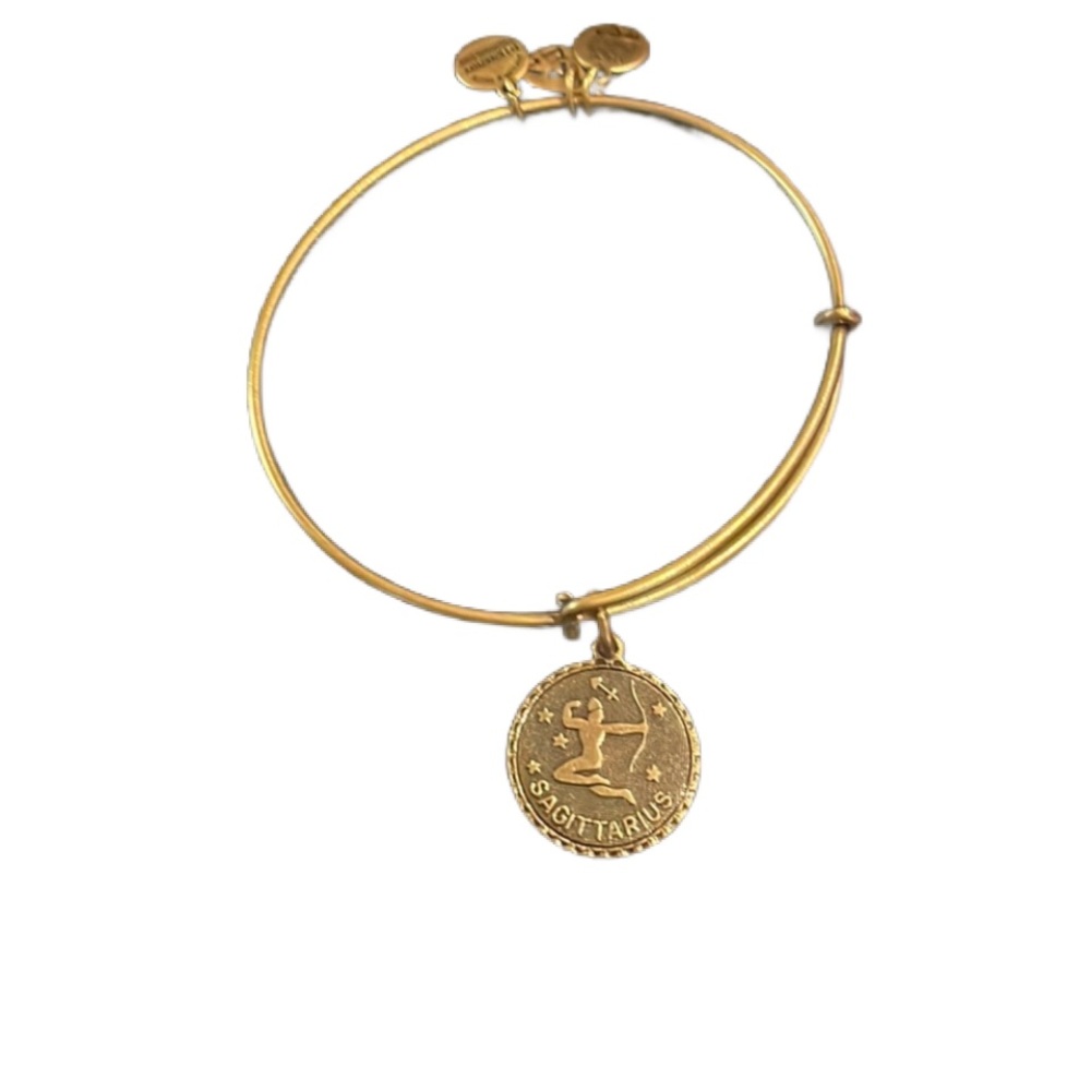 Alex and ani gold Sagittarius charm bracelet